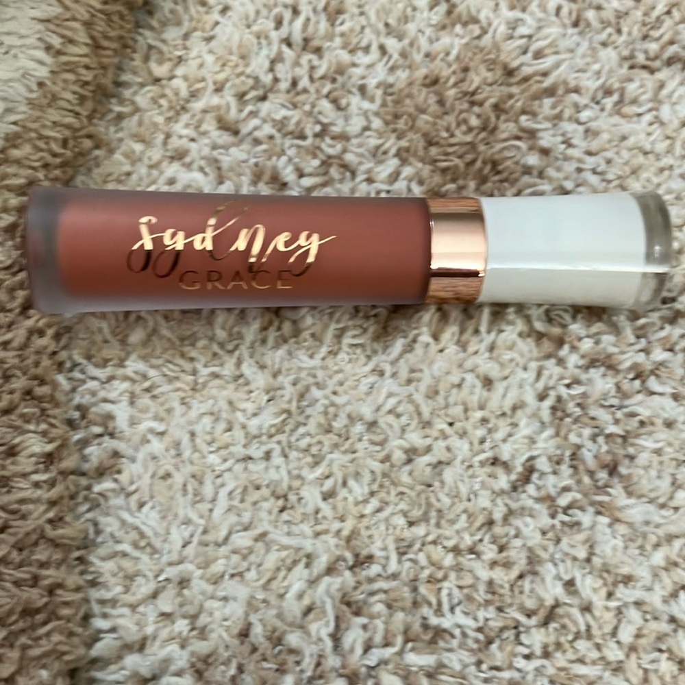 Independent maker Sydney Grace cream lippie in Rachel.